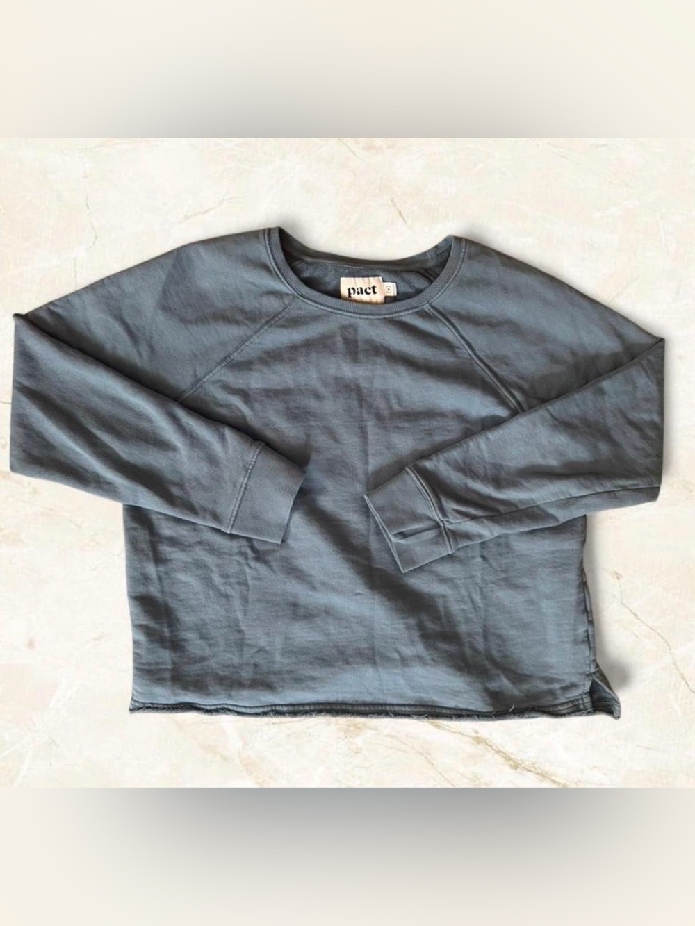 Organic Cotton Pact Pullover Sweatshirt Size M